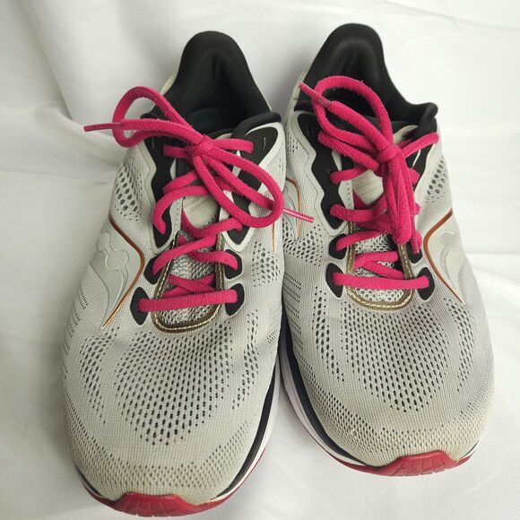 Saucony Womens 11 W  Ride 14 Gray Running Shoes Sneakers S10651-55 - Picture 1 of 12